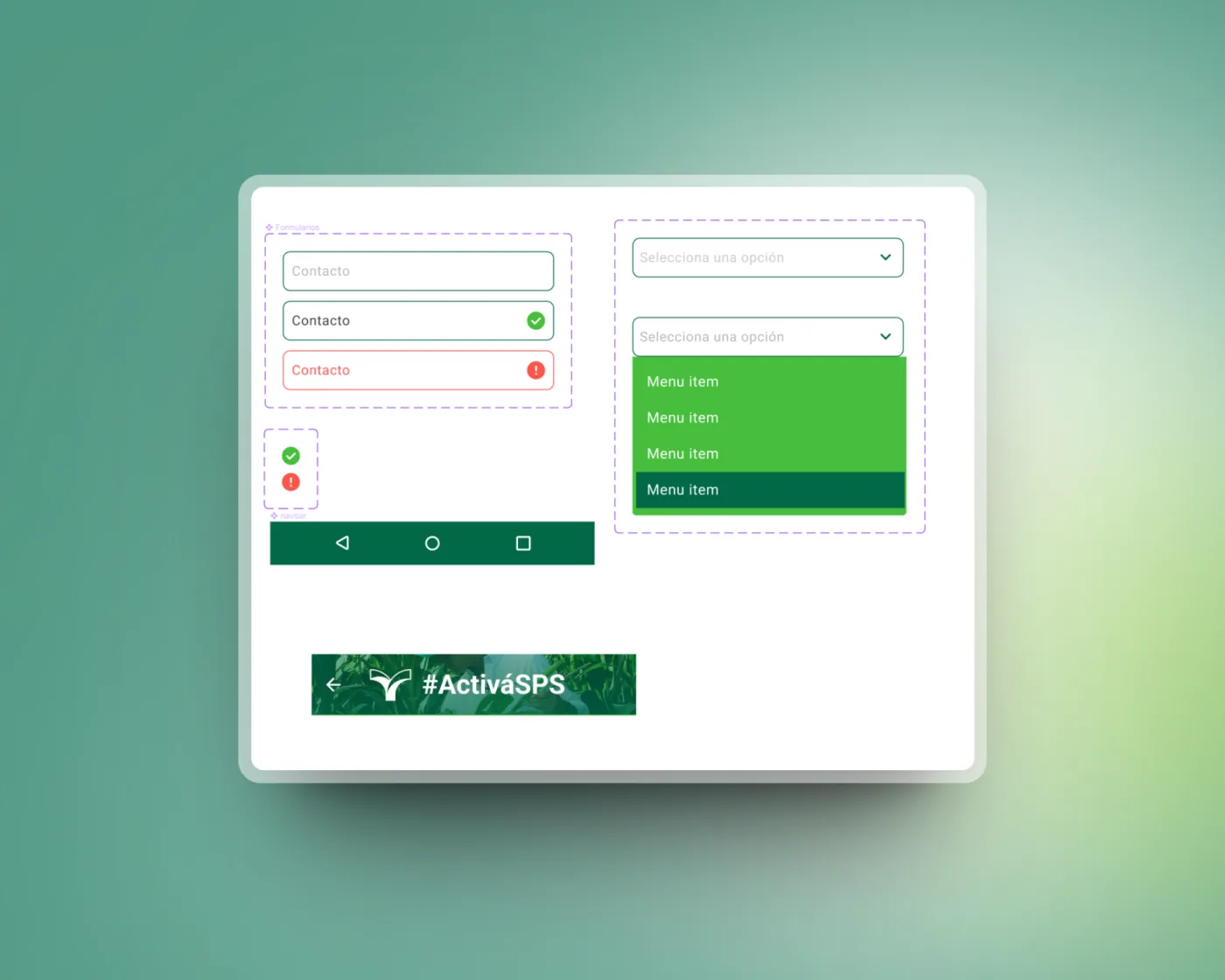 Componentes basados en material design 3